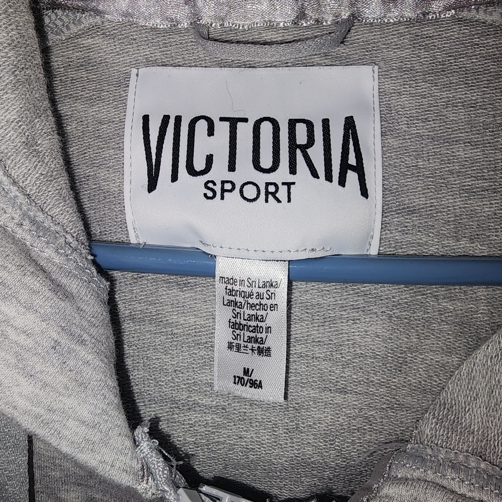 Victoria Sport-  Gray Short Sleeve Hoodie - Picture 2 of 6